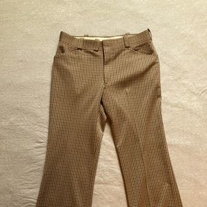 Vintage double-knit pleated dress pants.